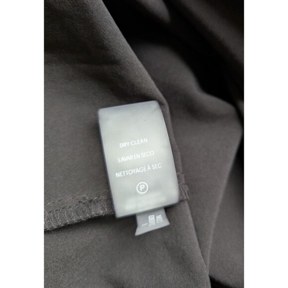 Calvin Klein Shirt Dress Black Drawstring Waist Zipper Collared Casual Size 8 - Picture 13 of 13